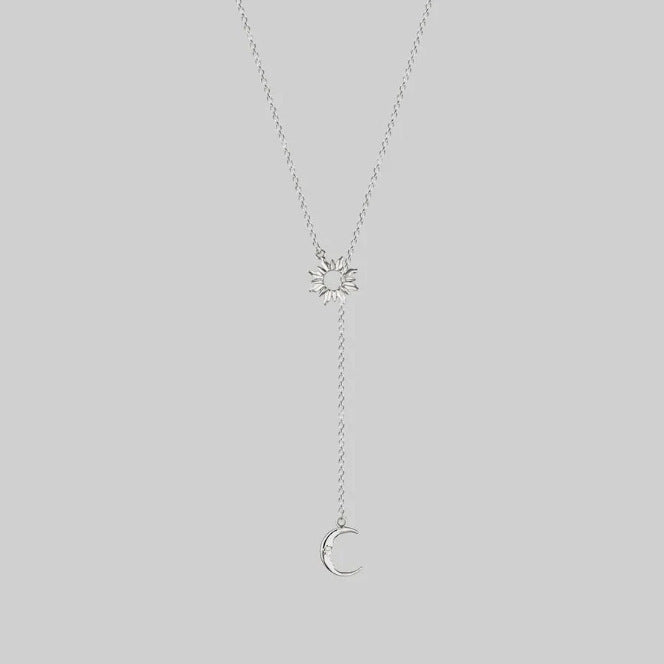 Collier Lasso Soleil Lune Femme