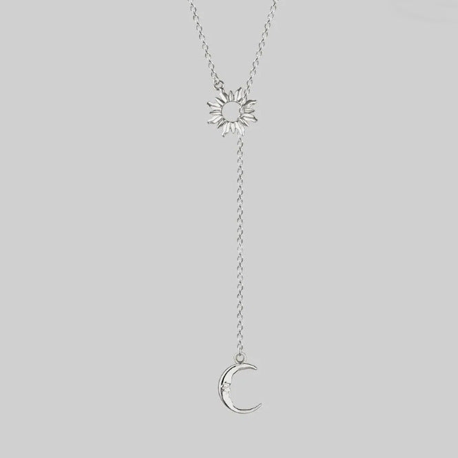 Collier Lasso Soleil Lune Femme