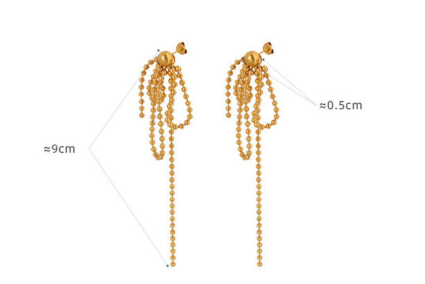 Boucles d'oreilles à pampilles pour femmes de style ethnique