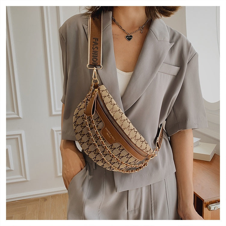 Sac à bandoulière pour femmes, petit sac de taille décontracté et polyvalent, été