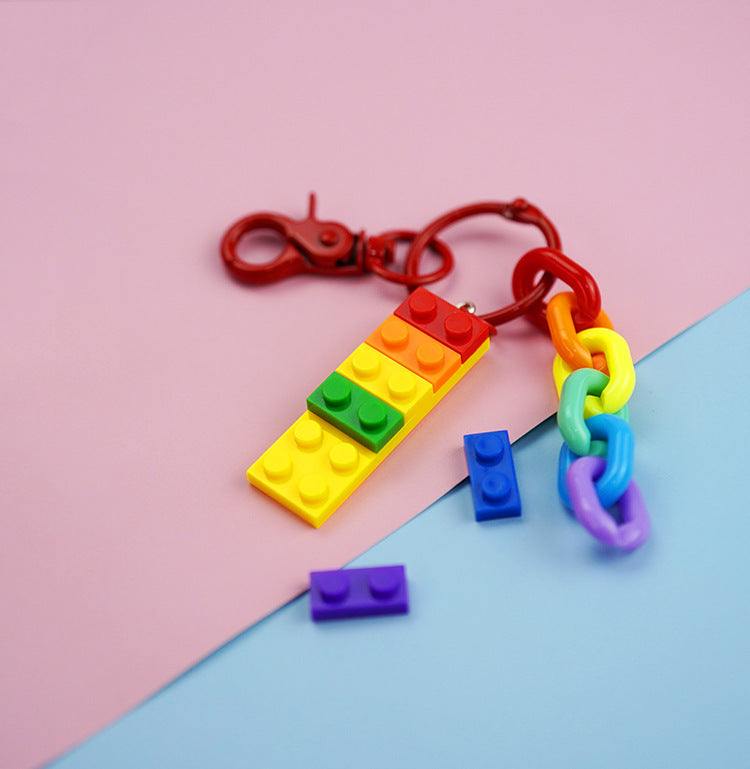 Feat Ver blocs de construction ornement créatif pendentif porte-clés