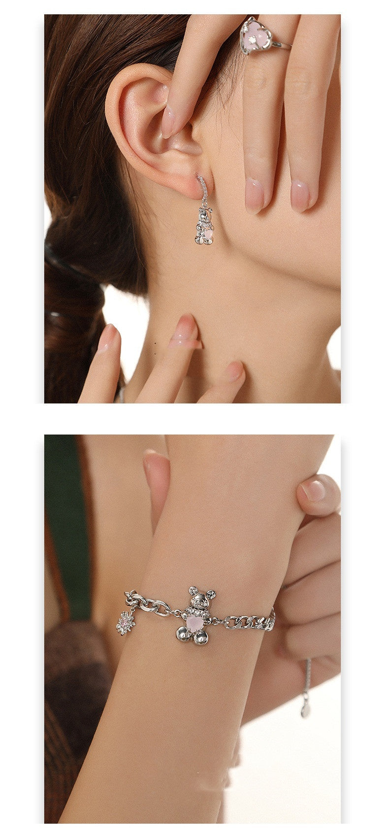 Glacier Love Bear Necklace Special-interest Design Ornament