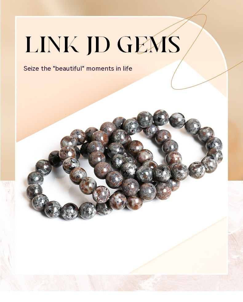 Ornement de bracelet en pierre de flamme naturelle