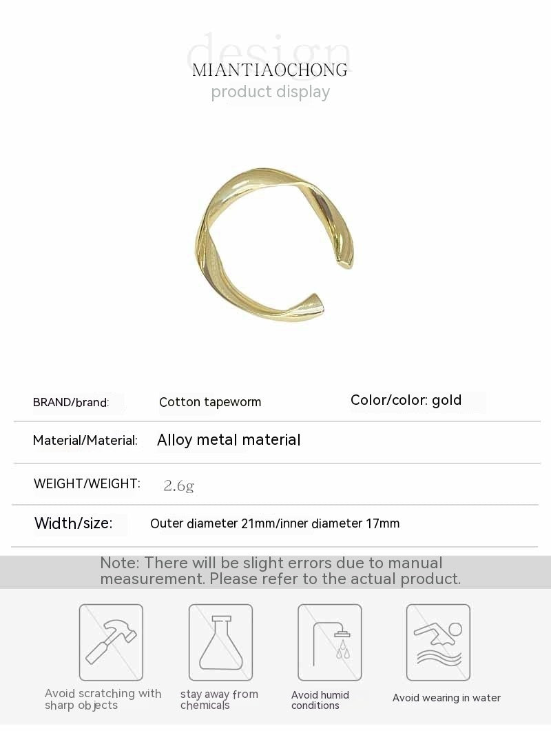 Anillo con diseño de interés especial Cold Wind para mujer