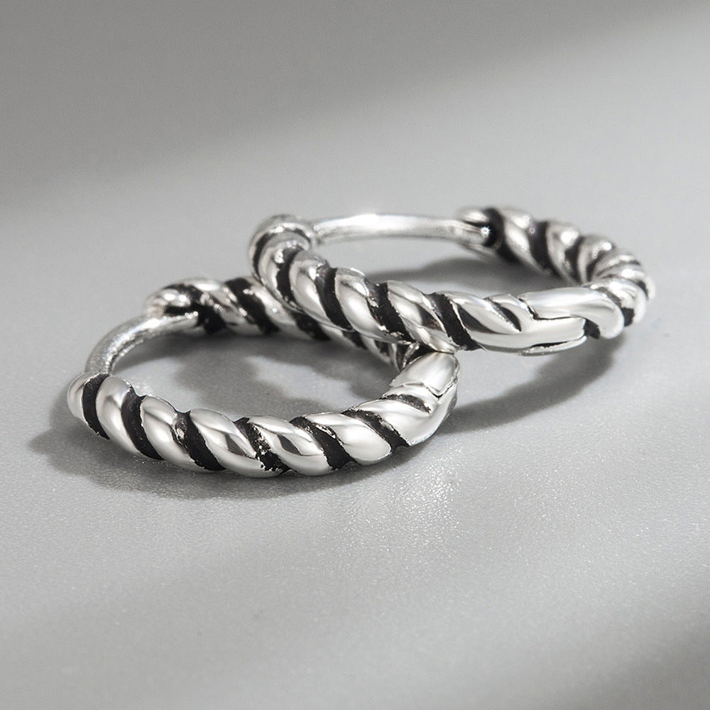 Boucles d'oreilles torsadées créatives, Europe et amérique, boucles d'oreilles à Clip, élégantes, gracieuses et simples