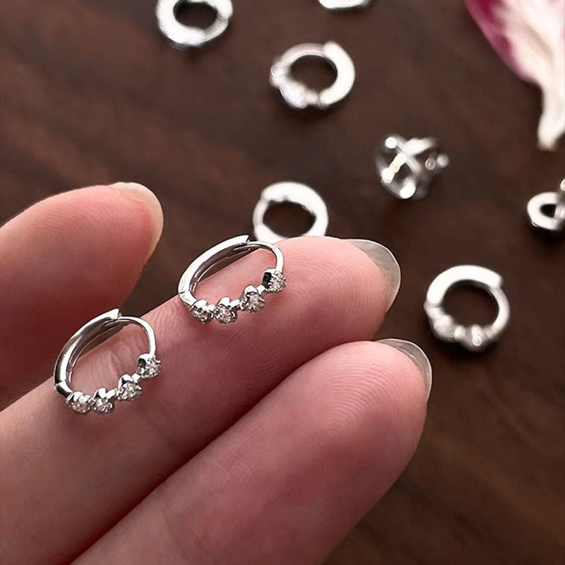 Boucles d'oreilles exquises en forme de cœur d'amour pour femmes
