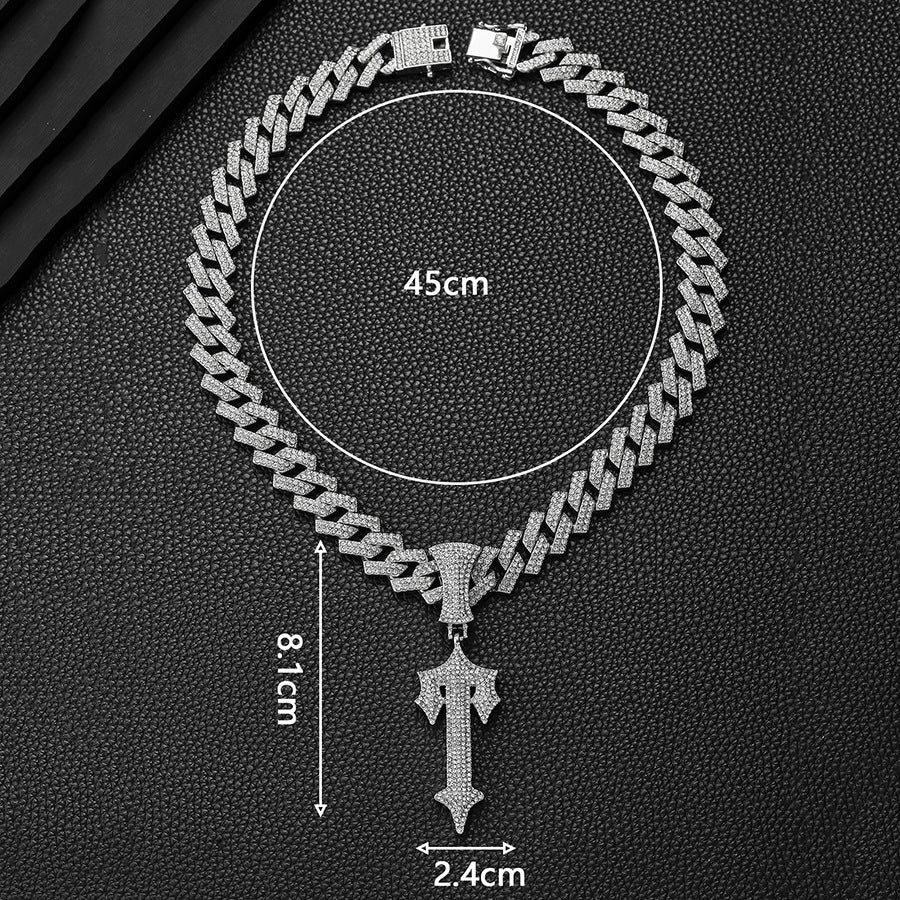 Colgante de espada de hip hop a la moda para hombre