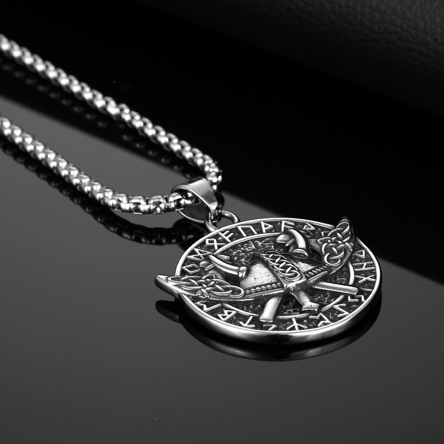 Collier en acier titane pour hommes de mode Hip Hop