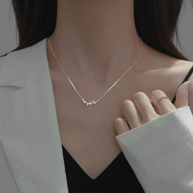 Collier feuille de Ginkgo pour femme, pendentif de luxe léger en argent Sterling S925, pendentif minoritaire