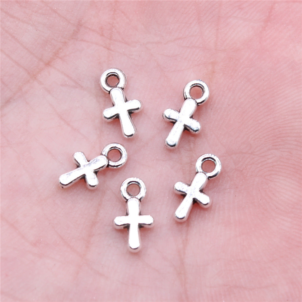 Pendentif croix en argent ancien, offre spéciale