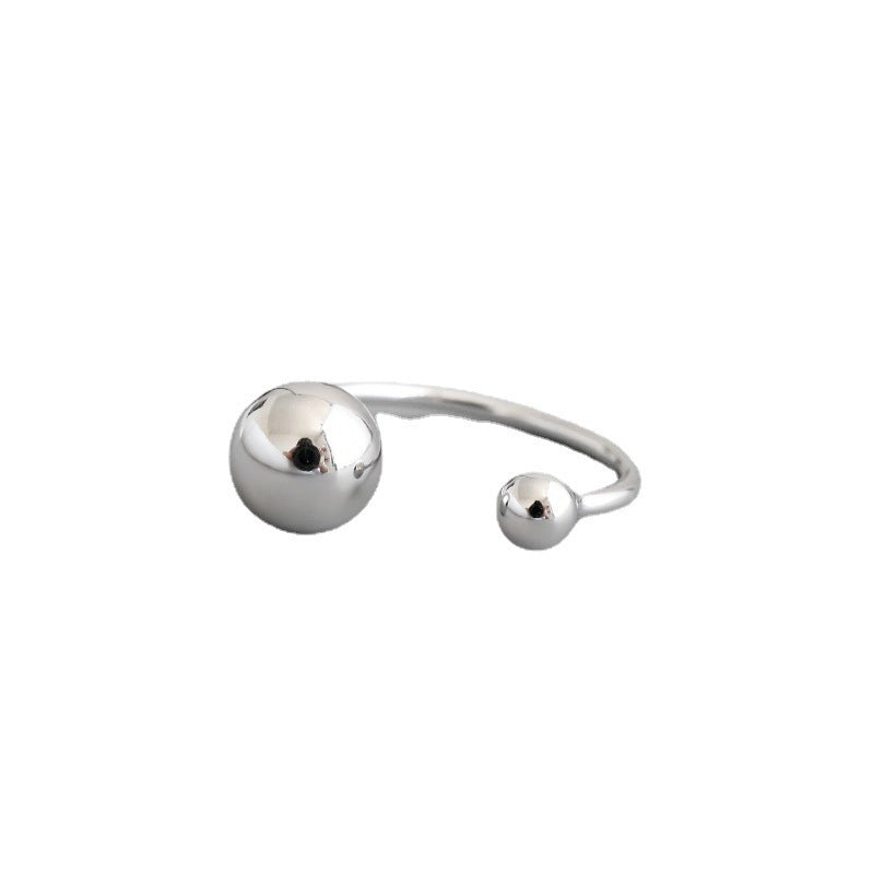 Simple Line Ball Ring For Women