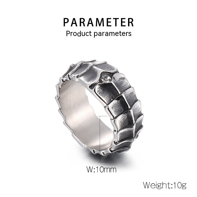 Old Simple Domineering New Personalized Design Casting Ring