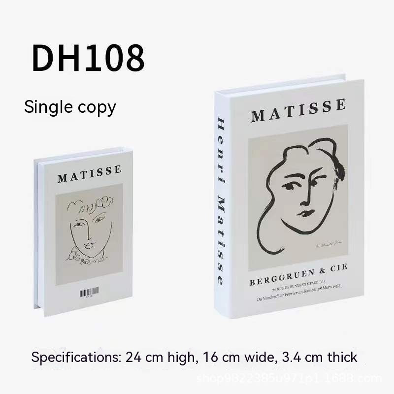 Photographie accessoire décoration Simple livre décoratif doux échantillon Style vrai et faux livre