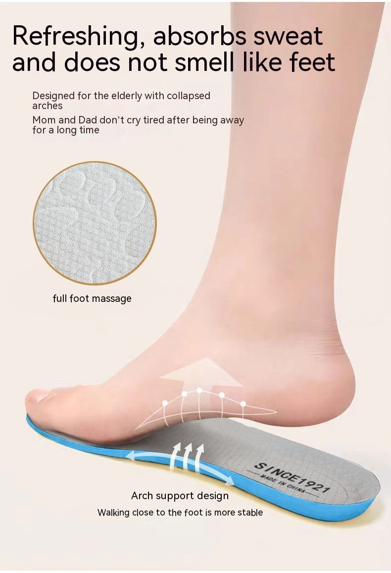 Zapatos bajos para caminar para personas de mediana edad y ancianos con fondo suave