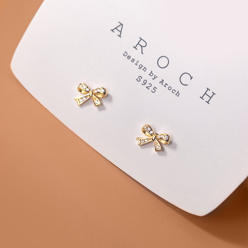 S925 Silver Korean Style Summer Women's Cute Earrings