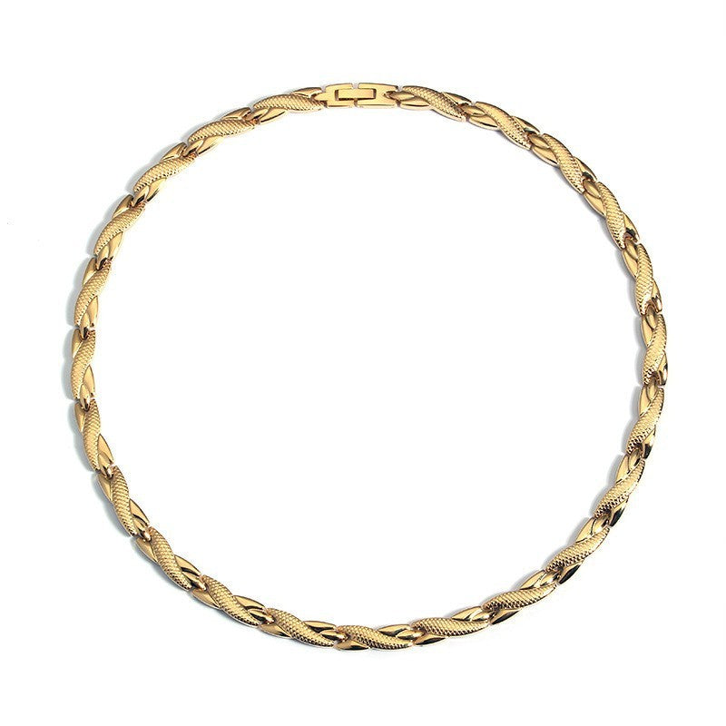 Collier en acier titane à motif de Dragon de mode, luxe simple et léger