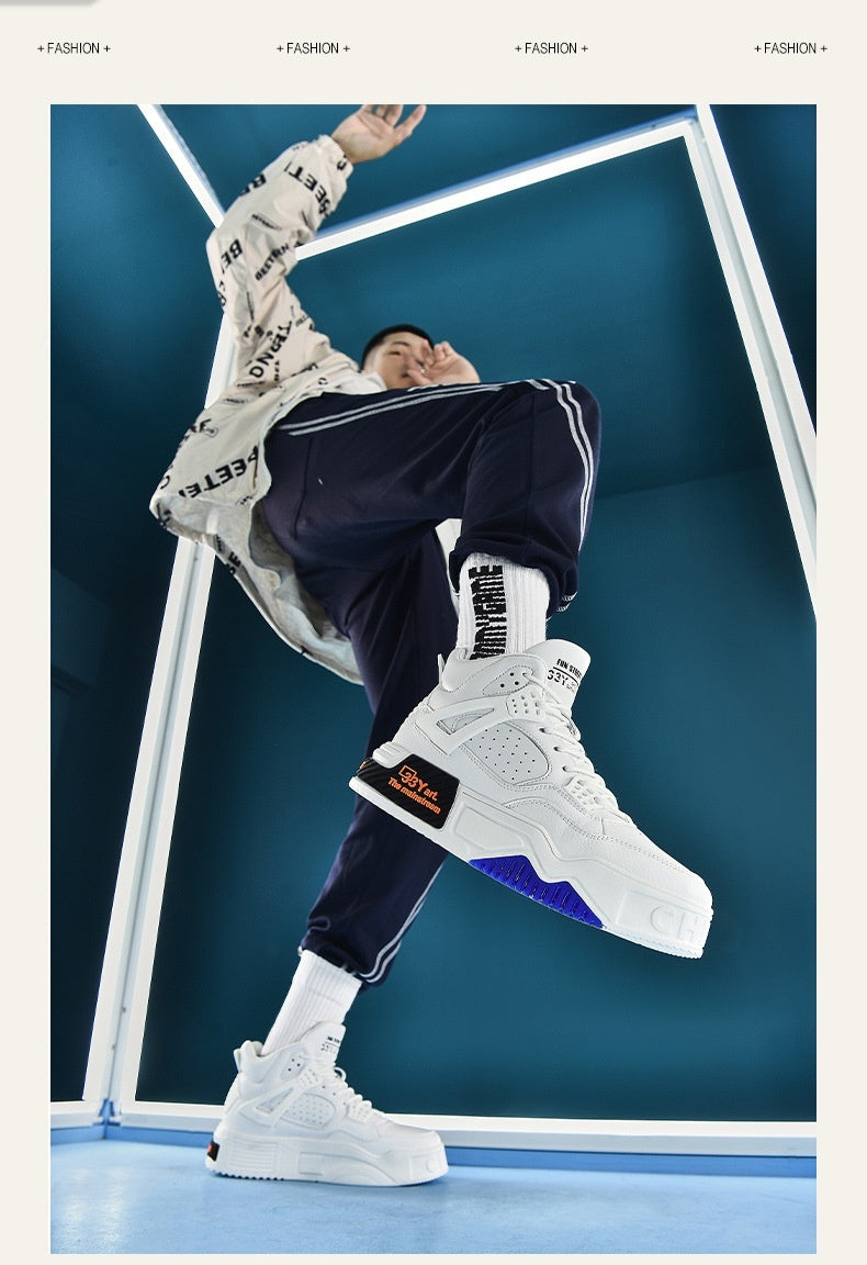 Chaussures de marée montantes, bottes de Combat pour étudiants, baskets à plateforme