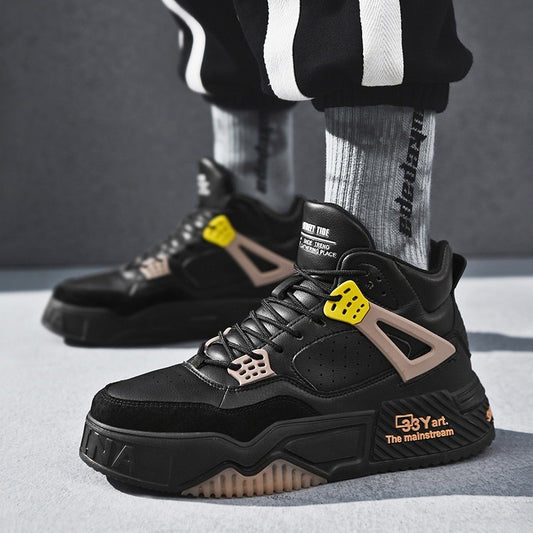 Chaussures de marée montantes, bottes de Combat pour étudiants, baskets à plateforme