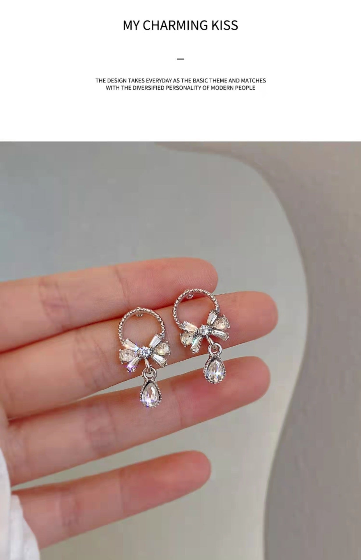 Boucles d'oreilles féminines polyvalentes et atmosphériques