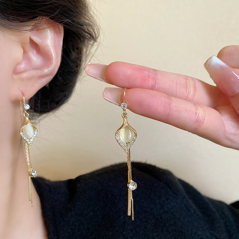 Boucles d'oreilles à pampilles Catopal de haute qualité pour fille, luxe léger