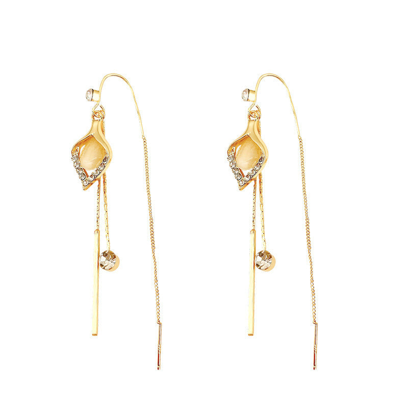 Boucles d'oreilles à pampilles Catopal de haute qualité pour fille, luxe léger