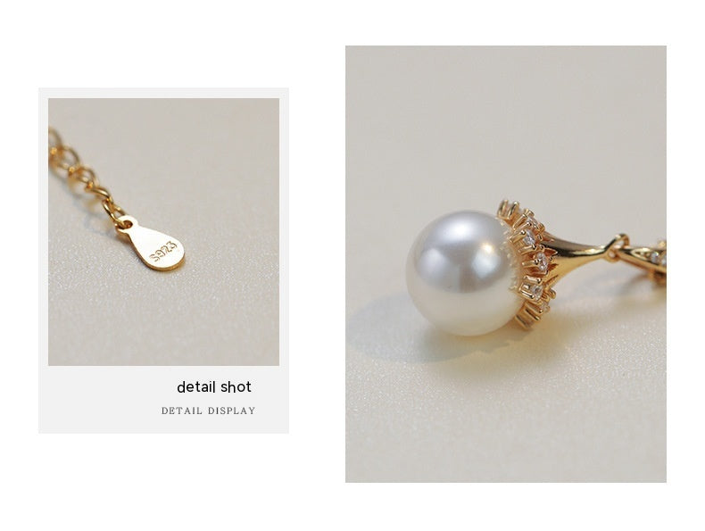 S925 Aura Bright Pearl Necklace