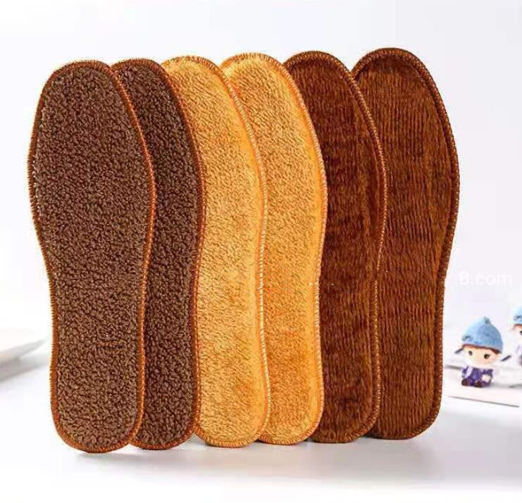 Protection contre le froid épaissie doublée de polaire en hiver Semelle intérieure en fibre polaire d'alpaga