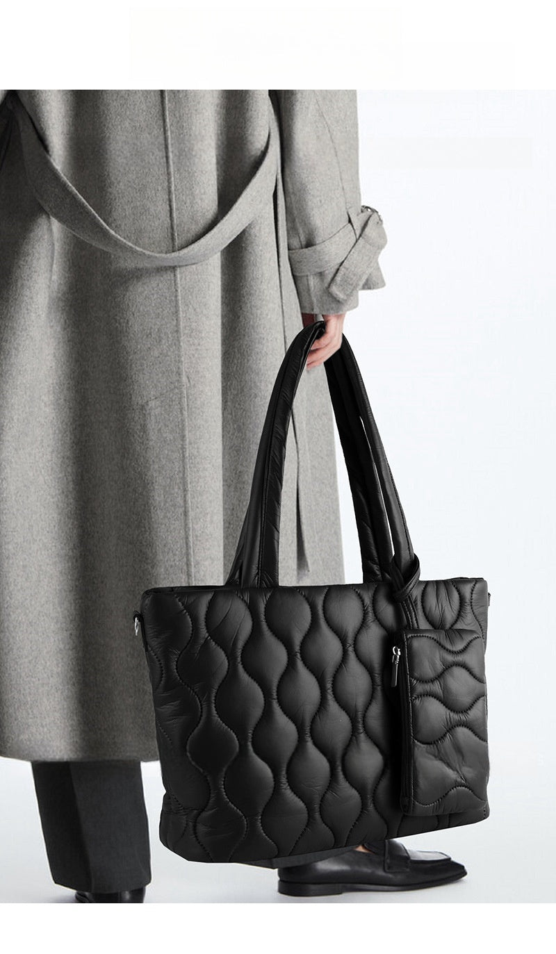 Bolso de hombro portátil, ligero y sencillo, de gran capacidad, con múltiples compartimentos