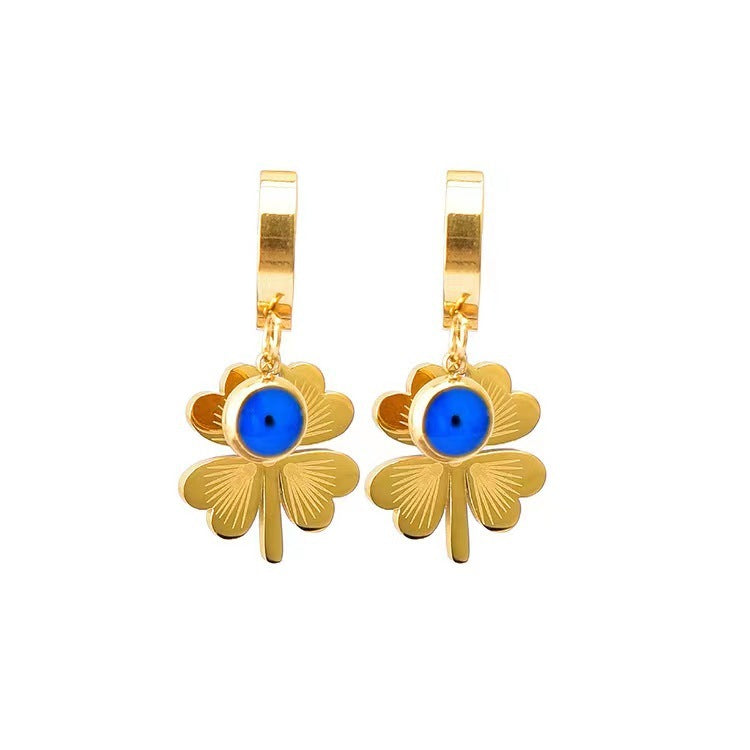 Women's Pattern Four-leaf Flower Jewelry Suit
