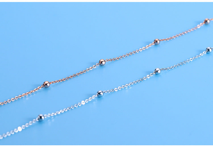 Round Beads Beanie Spacer Beads Choker Necklace