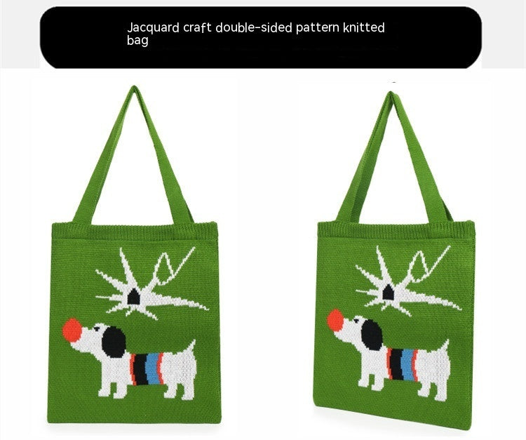 Bolsos de punto para cachorros Bolso bandolera grande y lindo