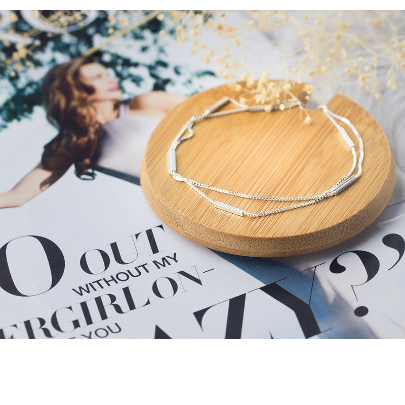 Mori Artistique Double Cercle Cheville Ornement Femmes