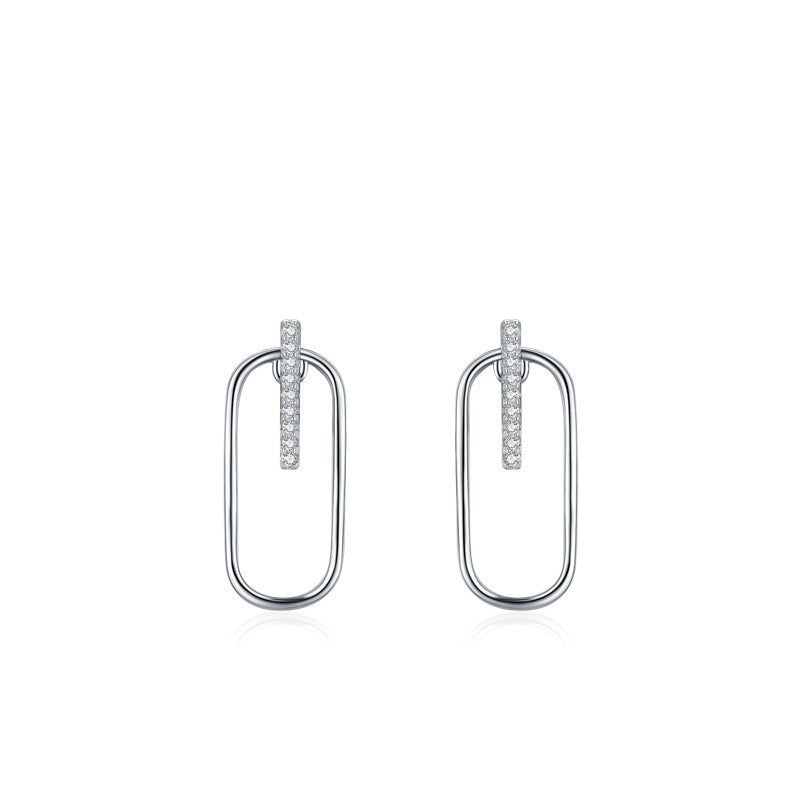 Boucles d'oreilles de luxe légères pour femmes, célébrités d'internet Ins, assorties avec tout