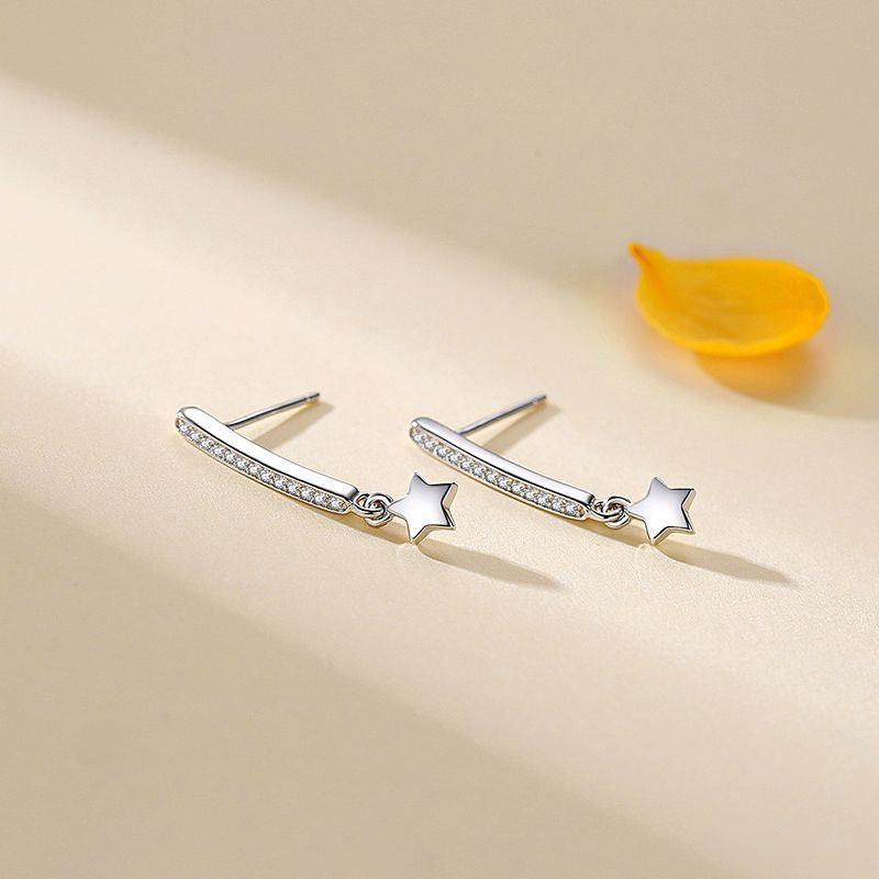 Boucles d'oreilles en strass créatives minimalistes de style coréen pour femmes