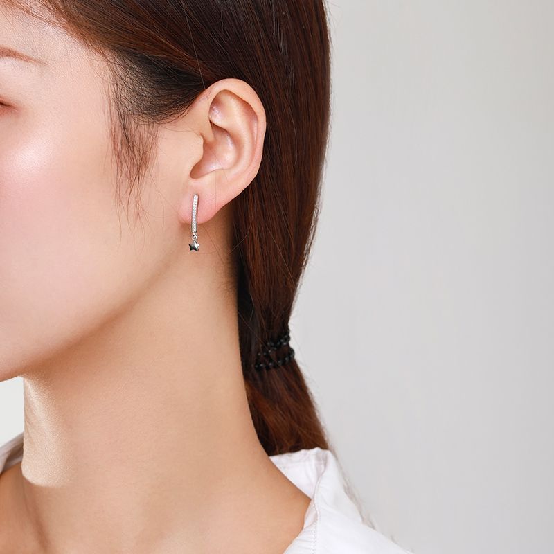 Boucles d'oreilles en strass créatives minimalistes de style coréen pour femmes
