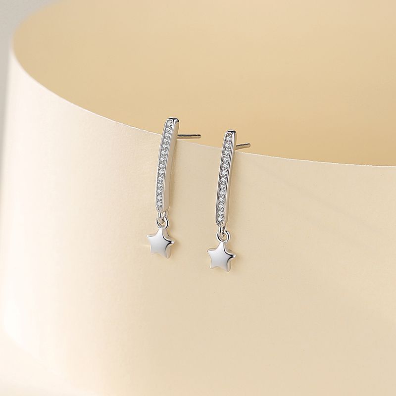 Boucles d'oreilles en strass créatives minimalistes de style coréen pour femmes