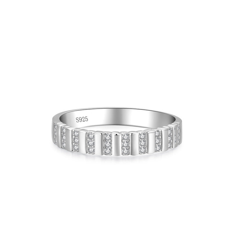 Women's Sterling Silver Fashion Line Ring