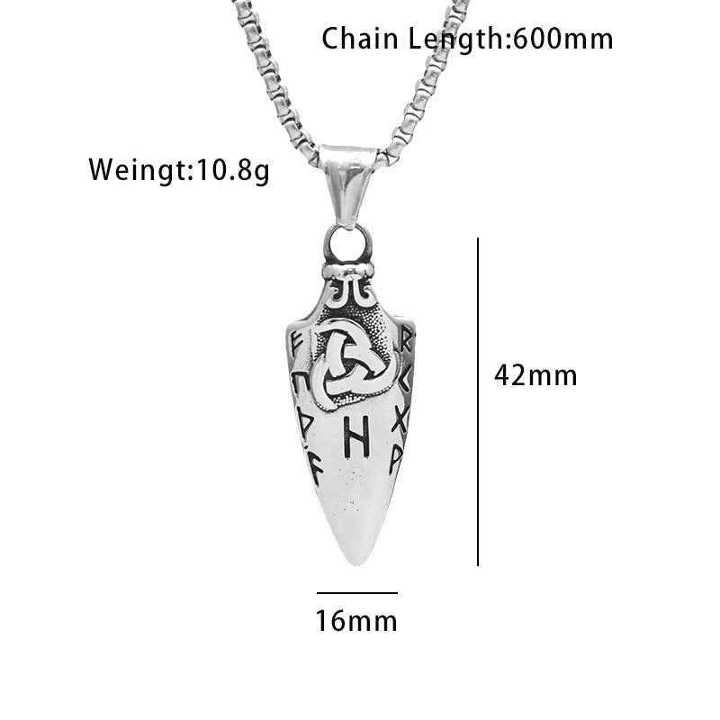 Collier de style européen et américain pour hommes en acier inoxydable