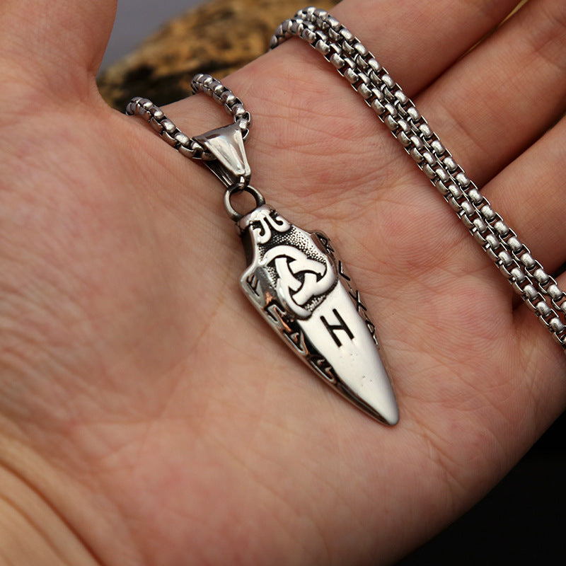 Collier de style européen et américain pour hommes en acier inoxydable