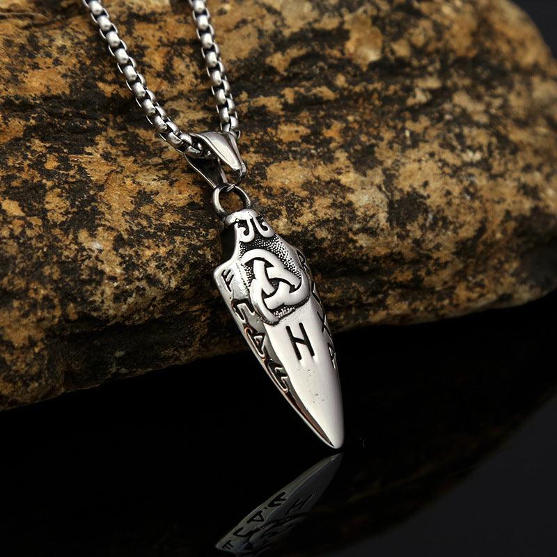 Collier de style européen et américain pour hommes en acier inoxydable