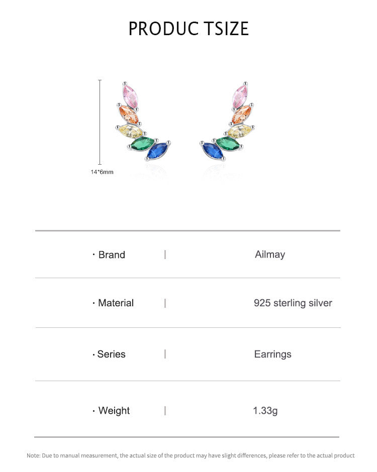 Angel Wings Rainbow Earrings Female