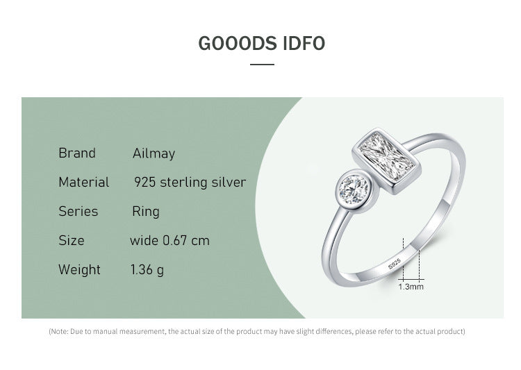 Women's Special-interest Design Ins Simple S925 Silver Ring