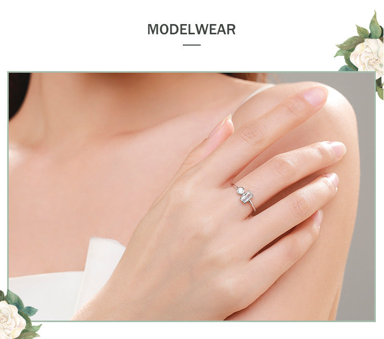 Women's Special-interest Design Ins Simple S925 Silver Ring