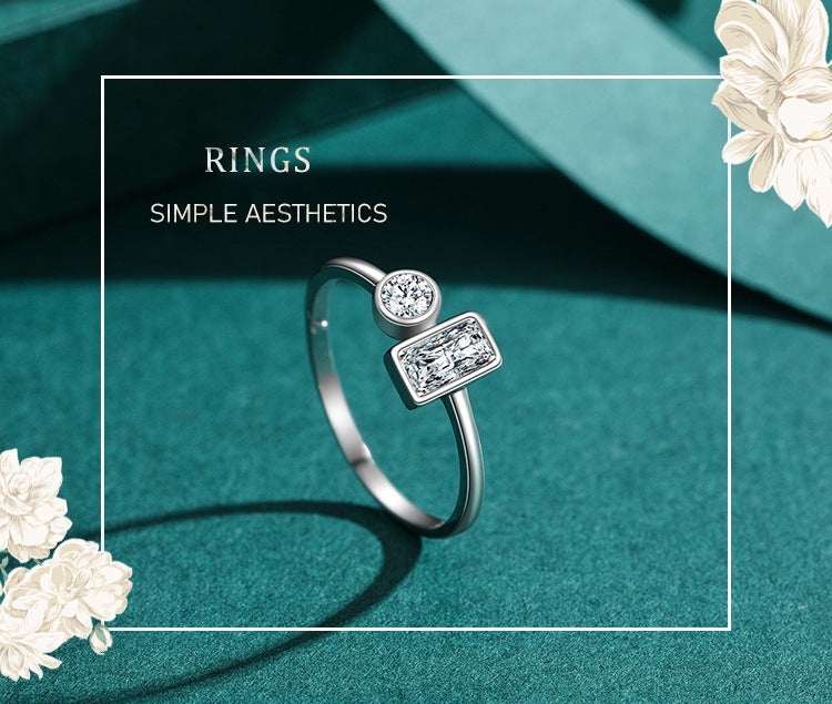 Women's Special-interest Design Ins Simple S925 Silver Ring