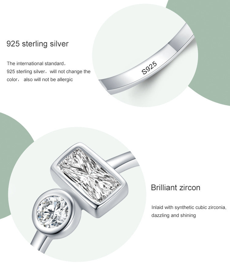 Women's Special-interest Design Ins Simple S925 Silver Ring