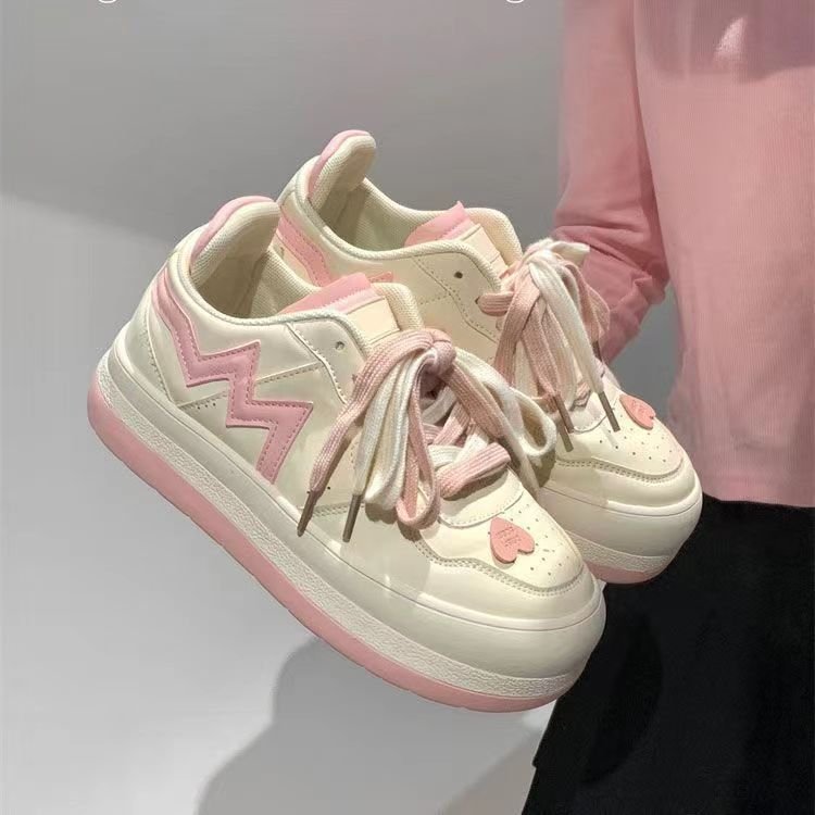 Zapatos de tabla con cordones planos de goma con boca profunda y cabeza redonda de corte bajo