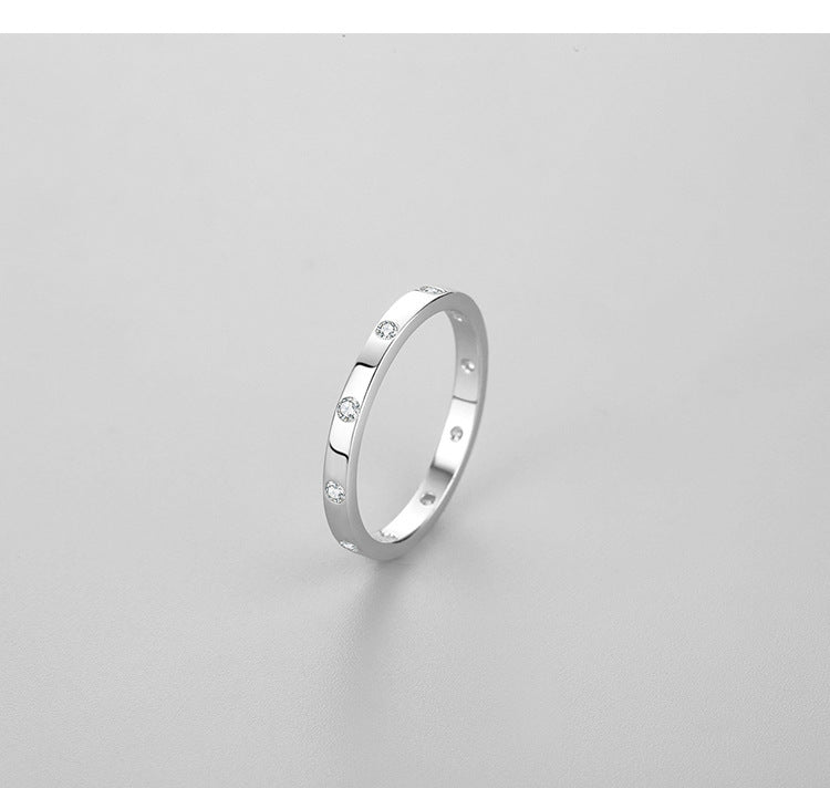 Women's Special-interest Design S925 Sterling Silver Simple Geometric Ring