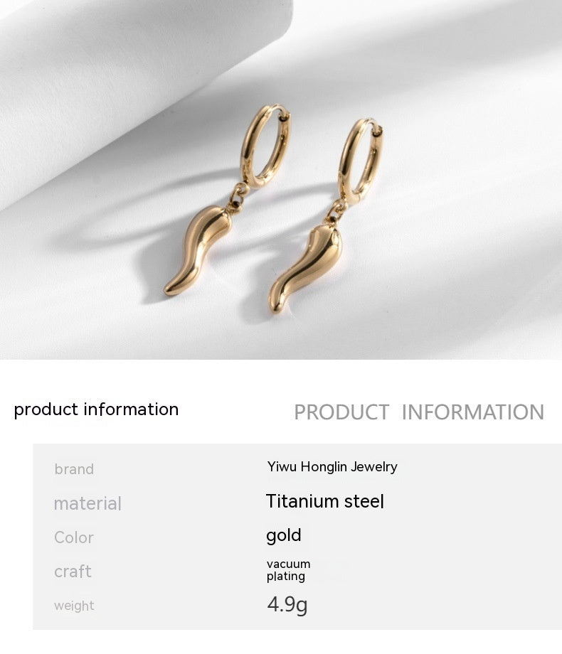 Boucles d'oreilles poivre créatives et uniques