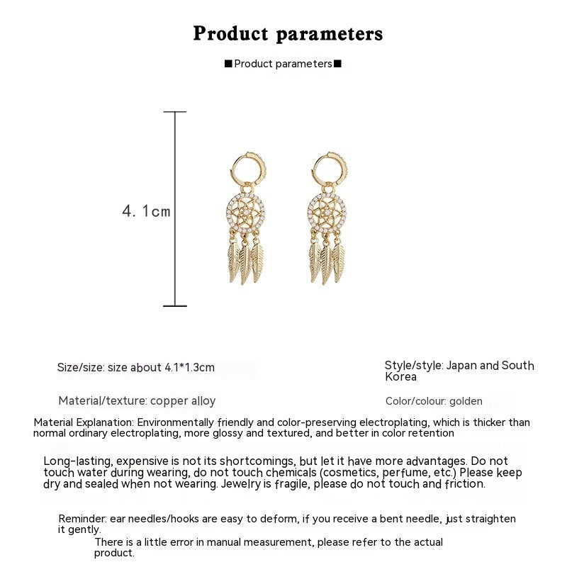 Boucles d'oreilles à pampilles géométriques en maille d'aiguille en argent sterling avec diamants