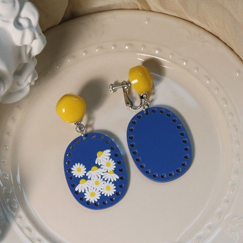 Cute Flowers All-match Earrings For Women
